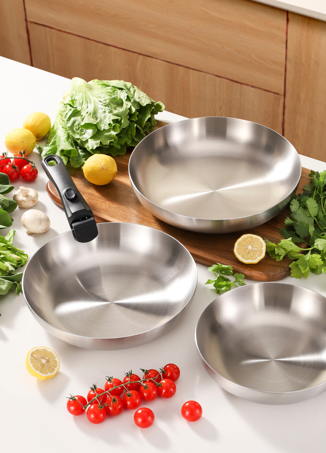 Poêle inox Poeleo