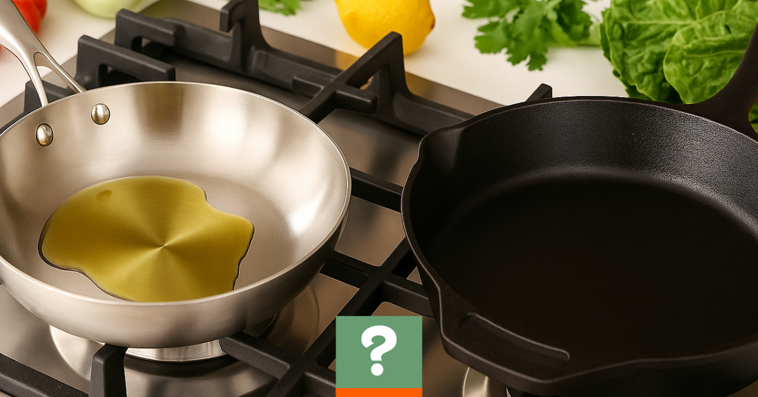 Culotter une poêle en inox comme une poêle en fonte ?
