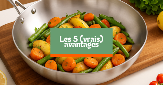 Les (5 vrais) avantages d’une poêle en inox