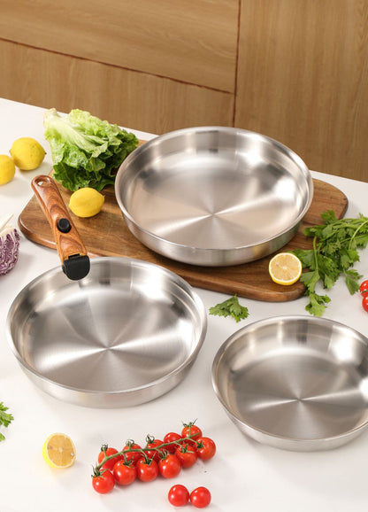 Poêle inox Poeleo