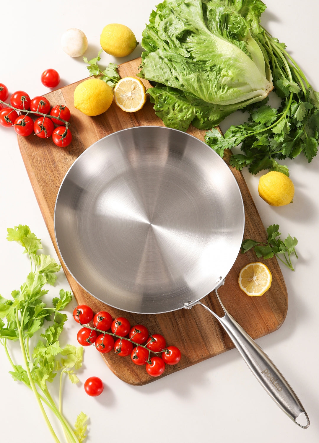 Poêle en inox de 22cm 