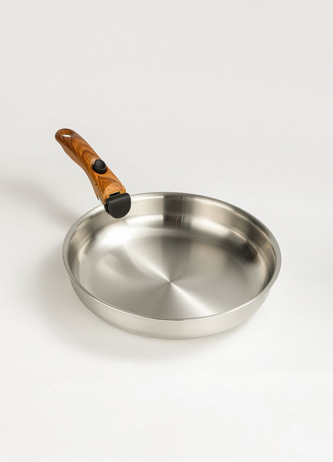 Poêle inox 28 cm à poignée amovible Poeleo