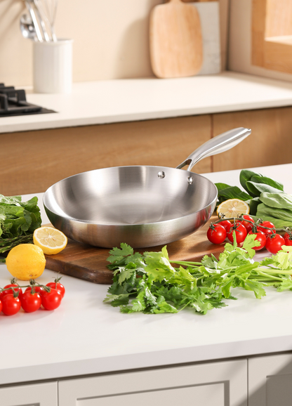 Poêle inox 28 cm