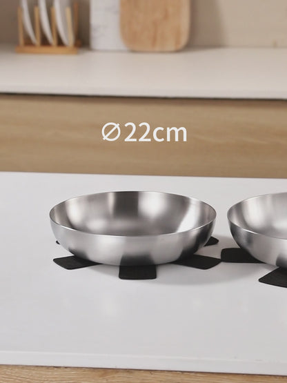 Pack poêles inox poignée amovible 22/26/28 cm